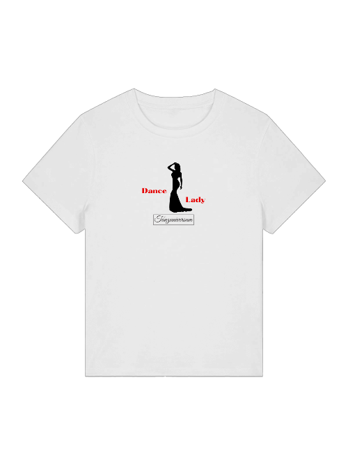 Dance Lady T-Shirt for women for party, dance class, street look, as a gift idea