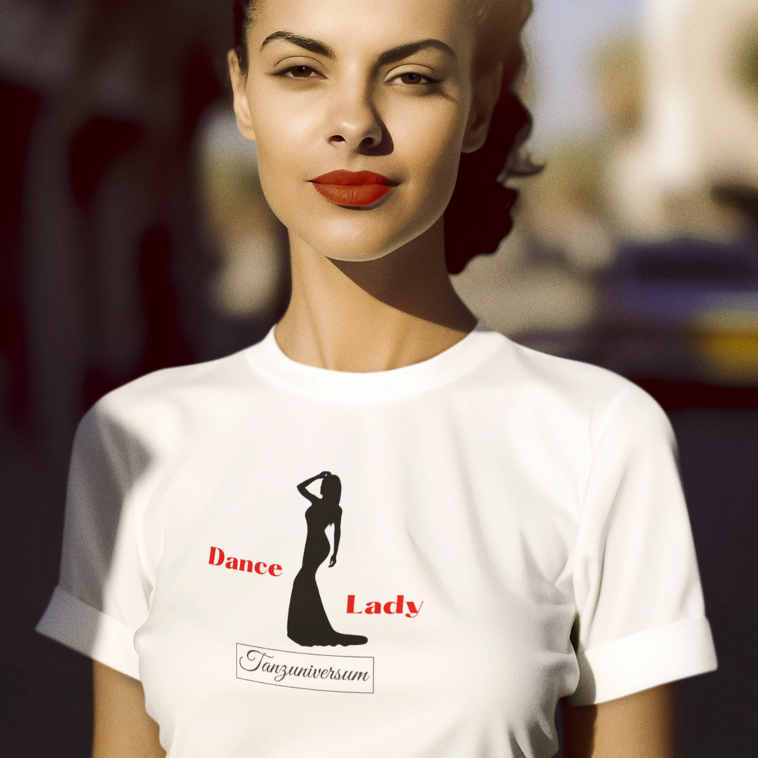 Dance Lady T-Shirt for women for party, dance class, street look, as a gift idea