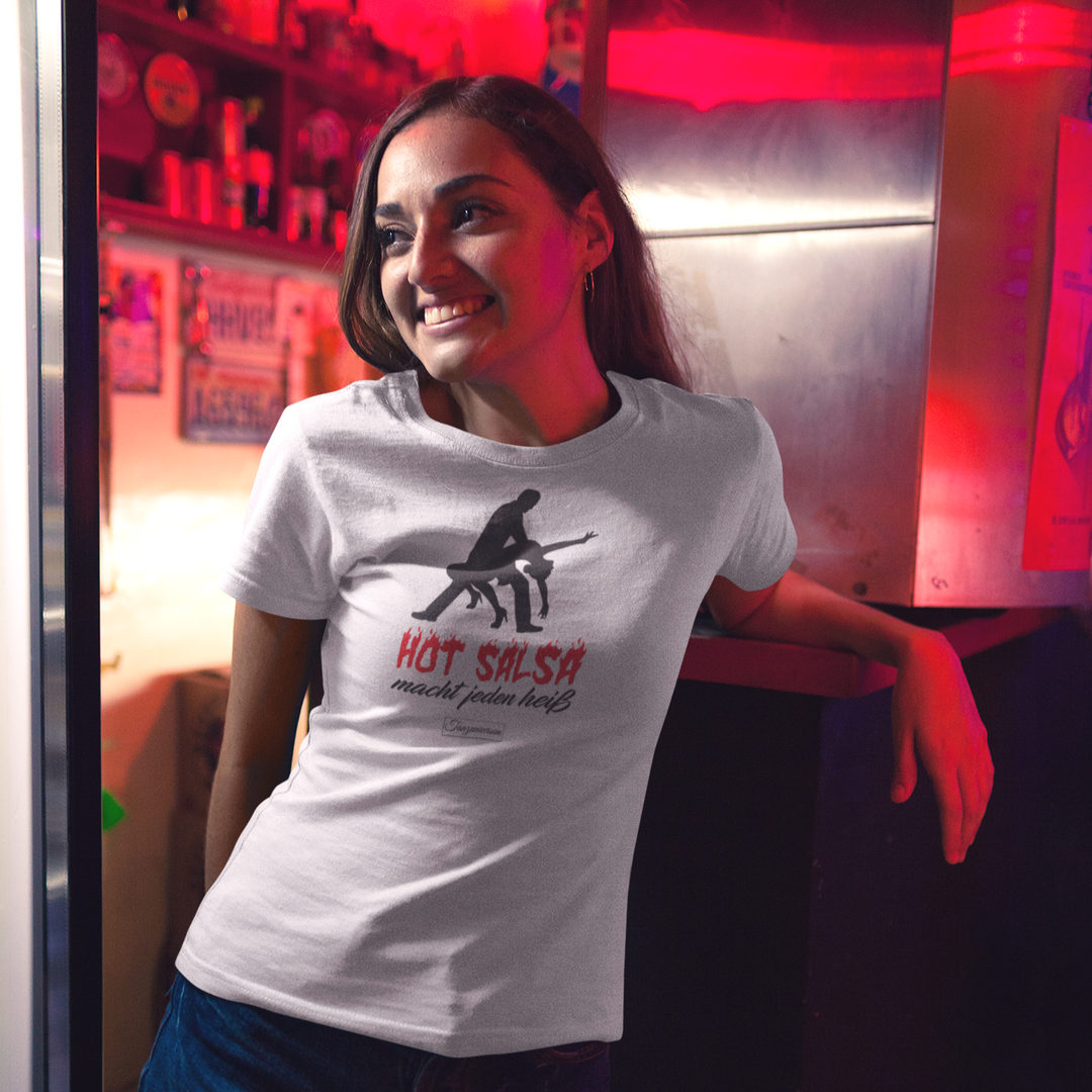 Hot Salsa Dance T-Shirt Women for Party, Dance Studio, Street Look