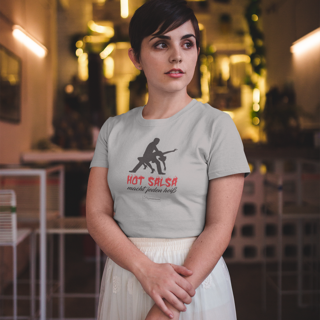 Hot Salsa Dance T-Shirt Women for Party, Dance Studio, Street Look
