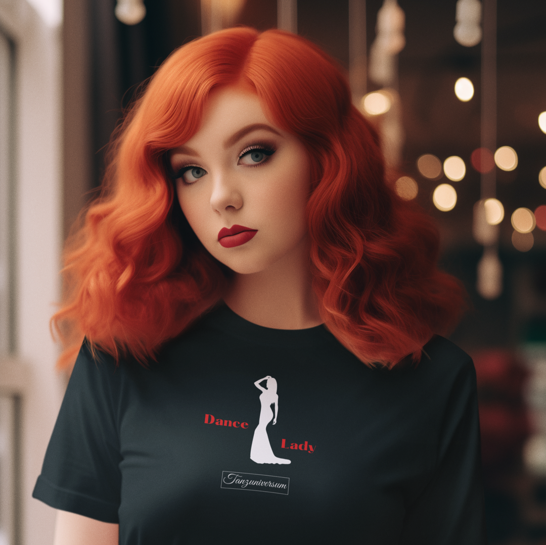 Dance Lady T-Shirt for women for party, dance class, street look, as a gift idea