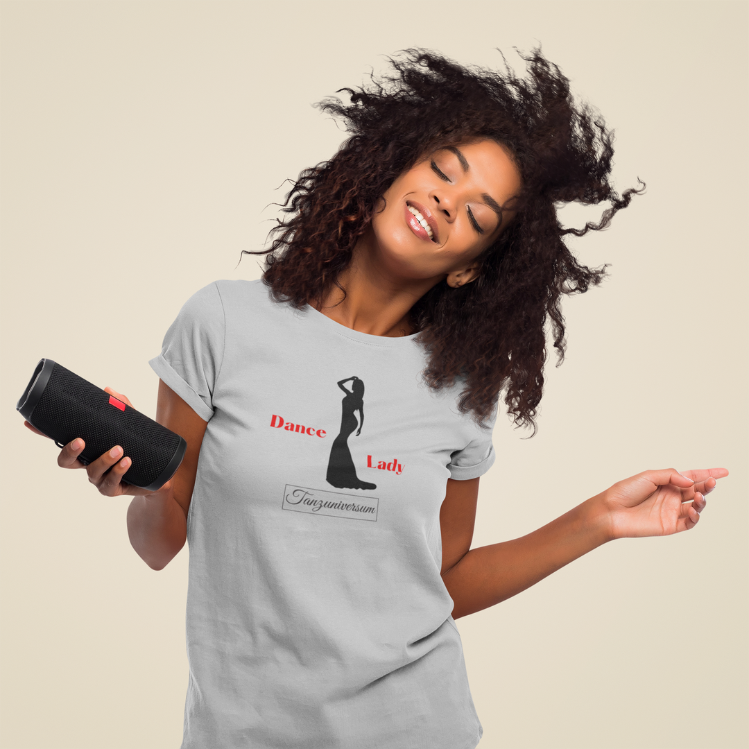 Dance Lady T-Shirt for women for party, dance class, street look, as a gift idea