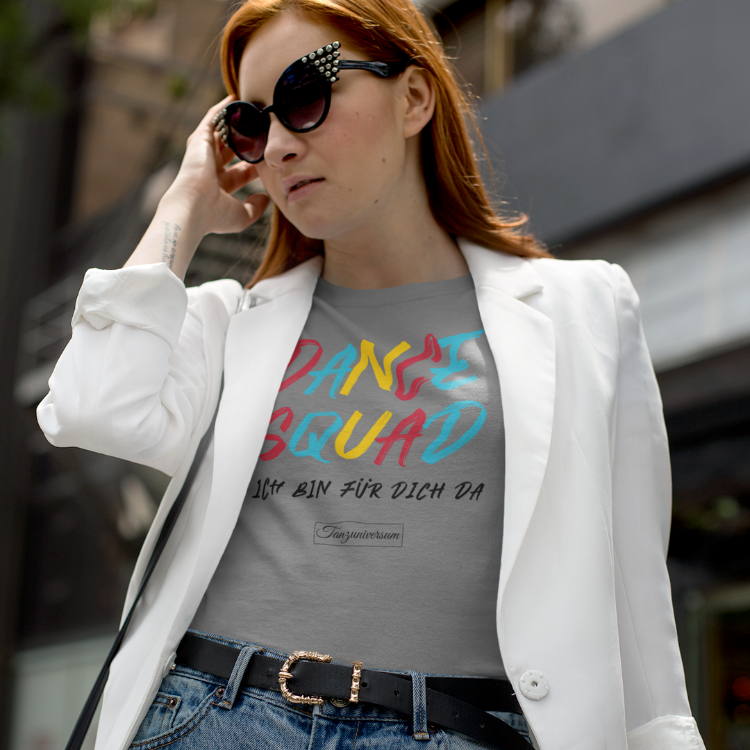 Dance Squad dance T-shirt women for party, dance classes, street look, as a gift idea