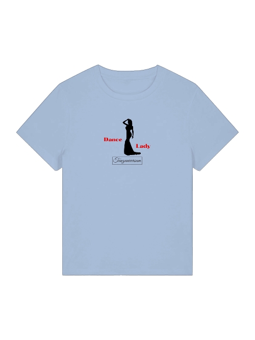 Dance Lady T-Shirt for women for party, dance class, street look, as a gift idea