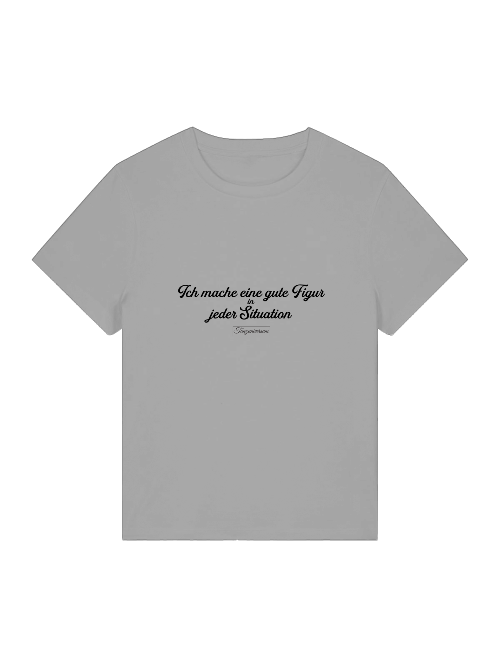 Good figure party T-shirt ladies for party, dance school, street look, as a gift idea