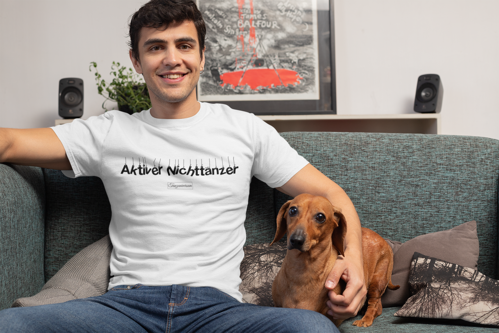Herren T-Shirt für Tänzer aus 100% Baumwolle