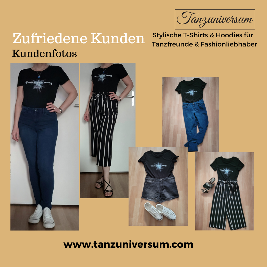 Zufriedene Kunden schicken ihre Outfits-Fotos