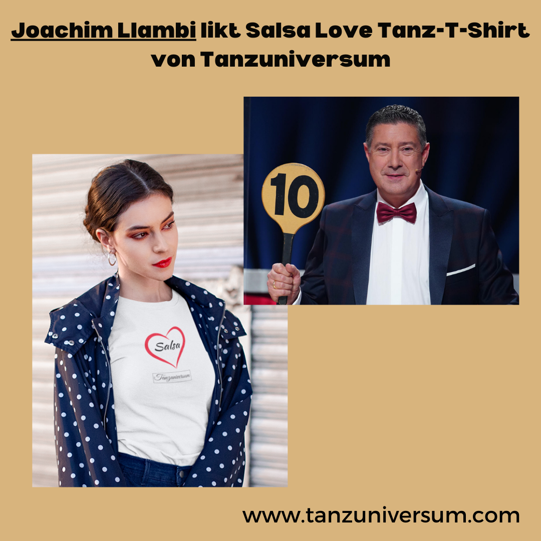 „Let’s Dance“-Juror Llambi likt das Salsa Love Tanz-T-Shirt von Tanzuniversum!