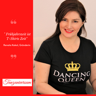 Fashion Renata Kakols saying dance universe t-shirts for women