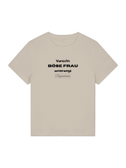 Böse Frau unterwegs Frecher Spruch Damen T-Shirt auch als Geschenkidee