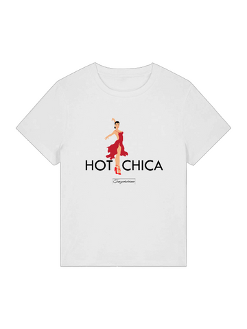 Hot Chica Tanz-T-Shirt Damen für Party, Tanzstudio, Street Look,als Geschenkidee