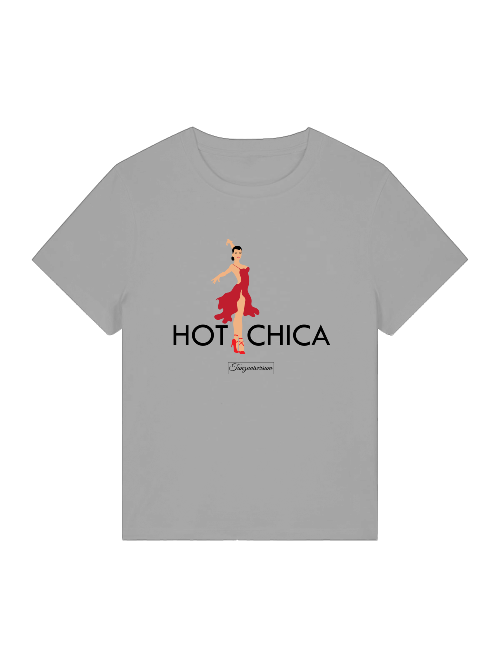 Hot Chica Tanz-T-Shirt Damen für Party, Tanzstudio, Street Look,als Geschenkidee