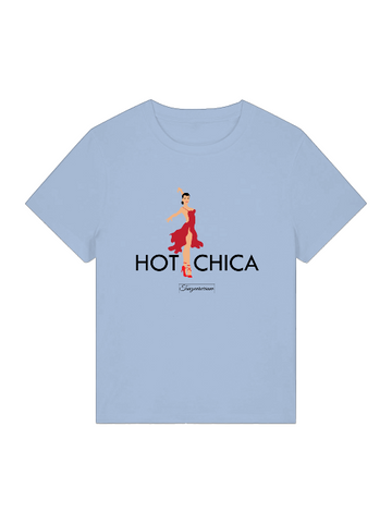 Hot Chica Tanz-T-Shirt Damen für Party, Tanzstudio, Street Look,als Geschenkidee