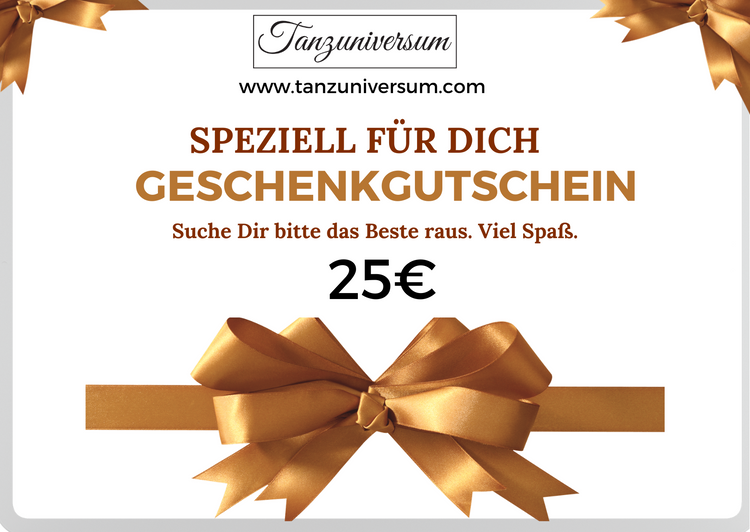 Geschenkgutschein zu Weihnachten für Tänzerinnen und Tänzer zu Weihnachten oder Geburtstag – flexible Geschenkidee für Salsa, Bachata, Kizomba und Social Dance.