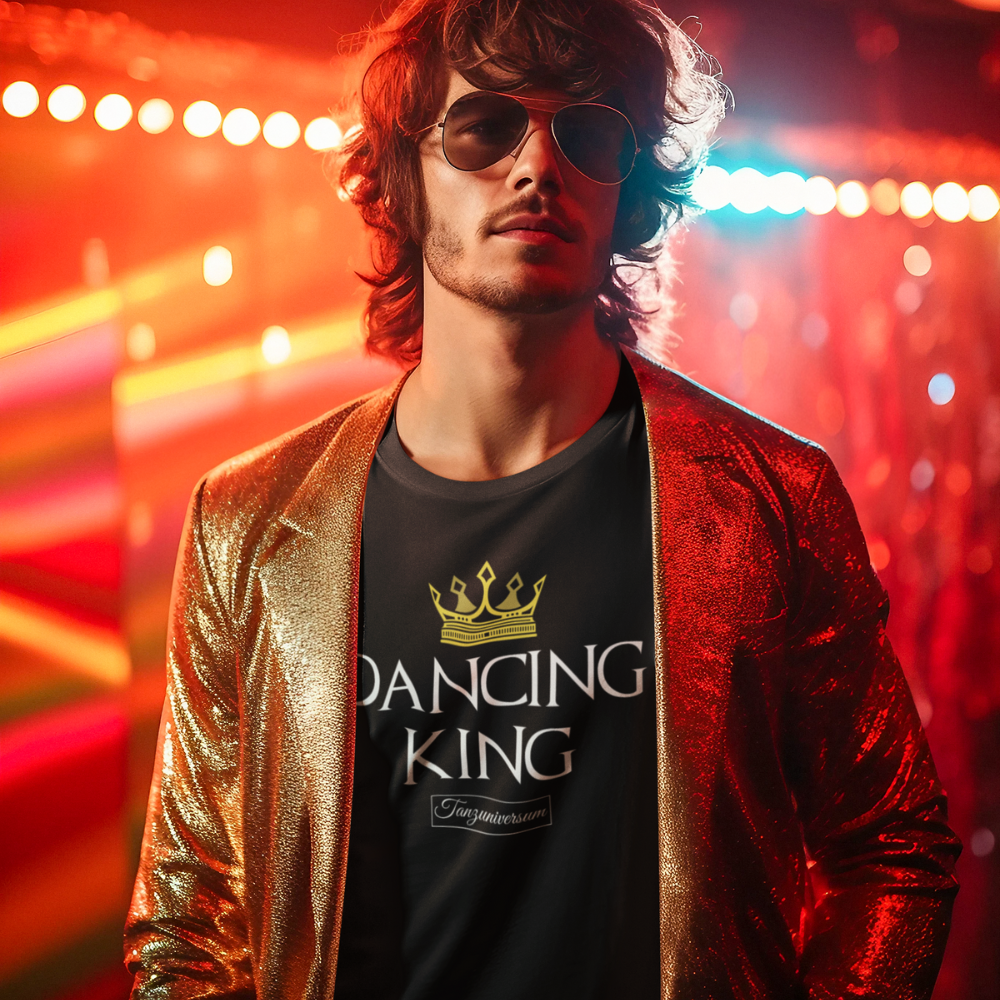 Dancing King Tanz-T-Shirt Herren für Party, Tanzschule, Street Look