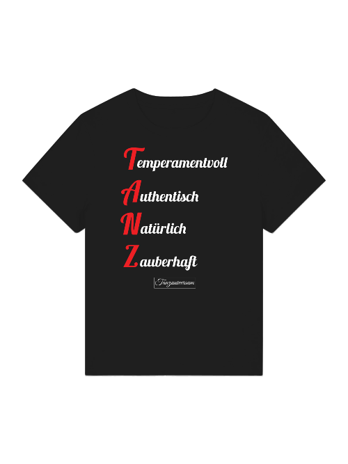 Tanz t-shirt für Damen als stylisches Shirt für Party, Tanzkurs und Training.