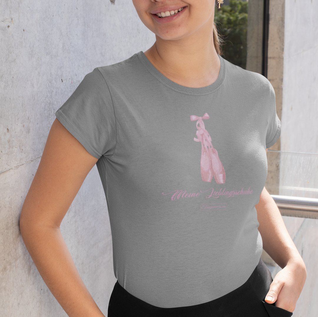 Meine Lieblingsschuhe Tanz-T-Shirt Damen für Party, Tanzstudio, Street Look, als Geschenkidee