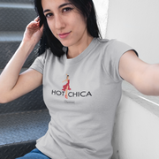 Hot Chica Tanz-T-Shirt Damen für Party, Tanzstudio, Street Look,als Geschenkidee