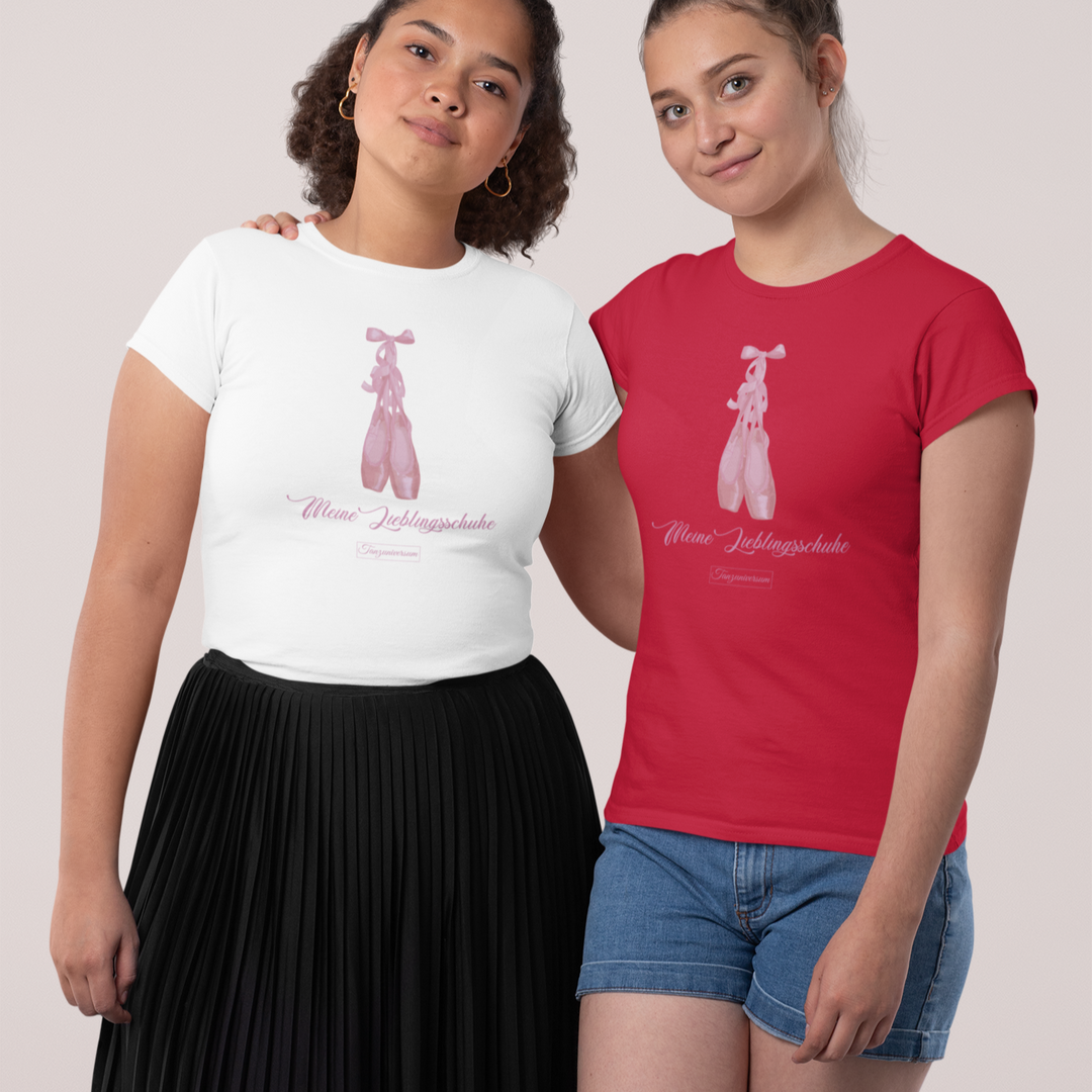 Meine Lieblingsschuhe Damen T-Shirt mit liebevollem Design für tanzbegeisterte Frauen.