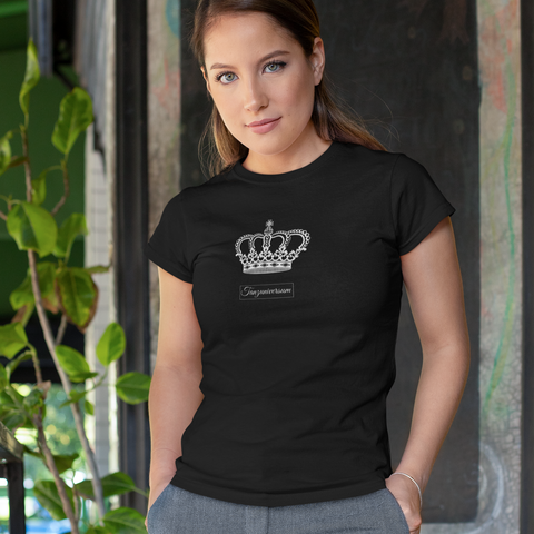 Krone Tanz-T-Shirt Damen für Party, Tanzkurs, Street Look, Geschenkidee