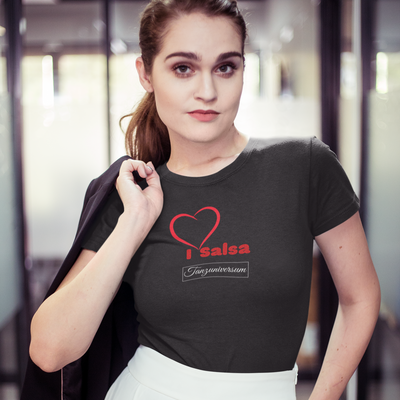 I Love Salsa Party-T-Shirt für Party, Training, Bar, Club, Street Look, als Geschenkidee