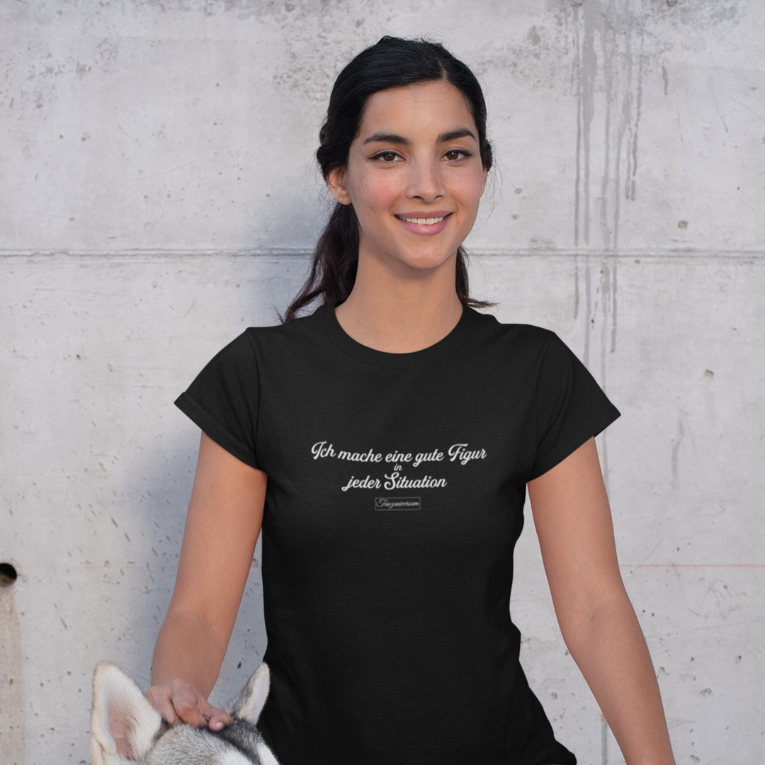 Gute Figur Party-T-Shirt Damen für Party, Tanzschule, Street Look, als Geschenkidee