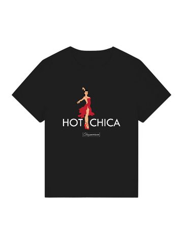 Hot Chica Tanz-T-Shirt Damen für Party, Tanzstudio, Street Look,als Geschenkidee