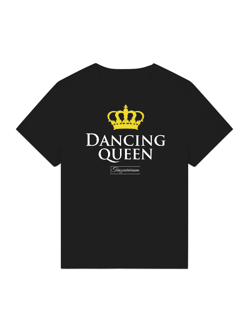 Dancing Queen T-Shirt Damen als modisches Outfit für Tanzkurs und Freizeit.