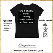 I Love Ballett Tanz-T-Shirt Damen