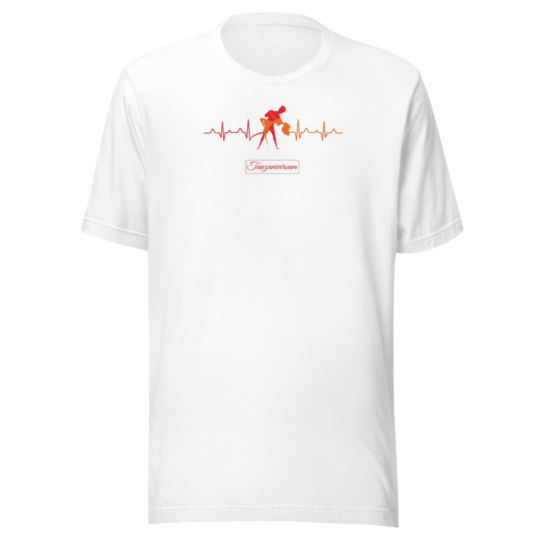 Herzschlag Dance-Shirt Herren mit kreativem Tanzdesign für Street Style und moderne Tanzoutfits.