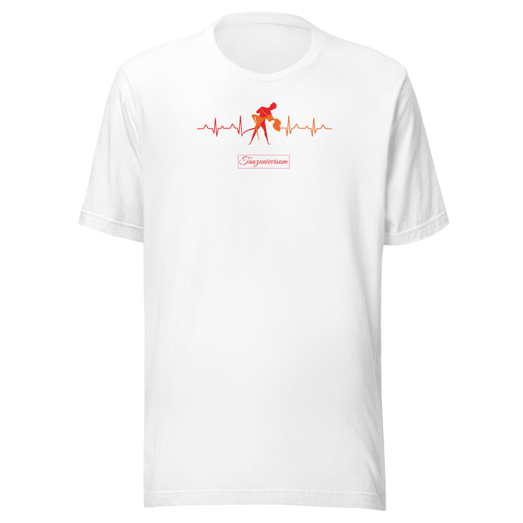 Herzschlag Dance-Shirt Herren mit kreativem Tanzdesign für Street Style und moderne Tanzoutfits.