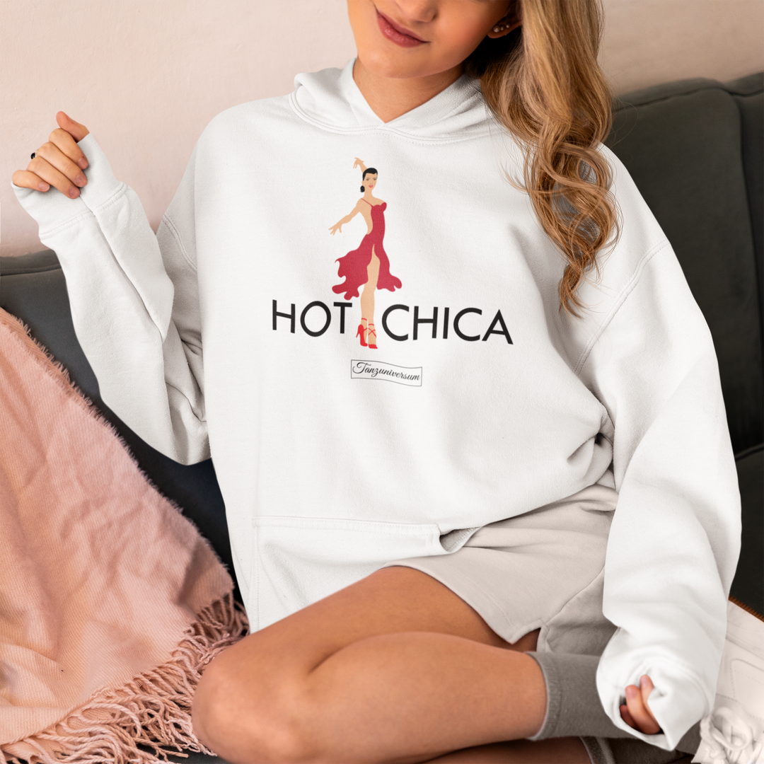 Hot Chica Dance-Hoodie Damen mit femininem Tanzmotiv und coolem Tanzdesign als stylischer Begleiter für Training und Street Style.