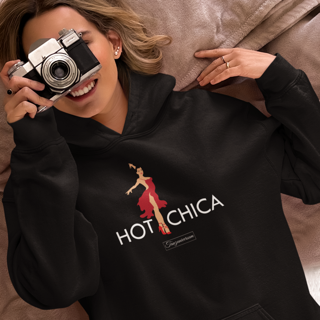 Hot Chica Tanz-Hoodie Damen mit modernem Tanzmotiv als Geschenkidee und Weihnachtsgeschenk für Tänzerinnen und Dance-Liebhaberinnen.