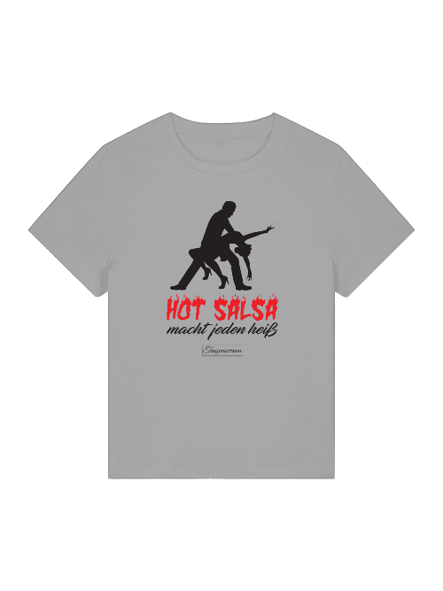 Hot Salsa Tanz T-Shirt Damen mit auffälligem Schriftzug für tanzbegeisterte Frauen.