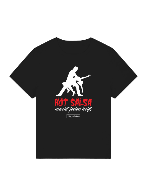 Hot Salsa Tanz T-Shirt Damen mit modernem Design für Party und Social Dance.