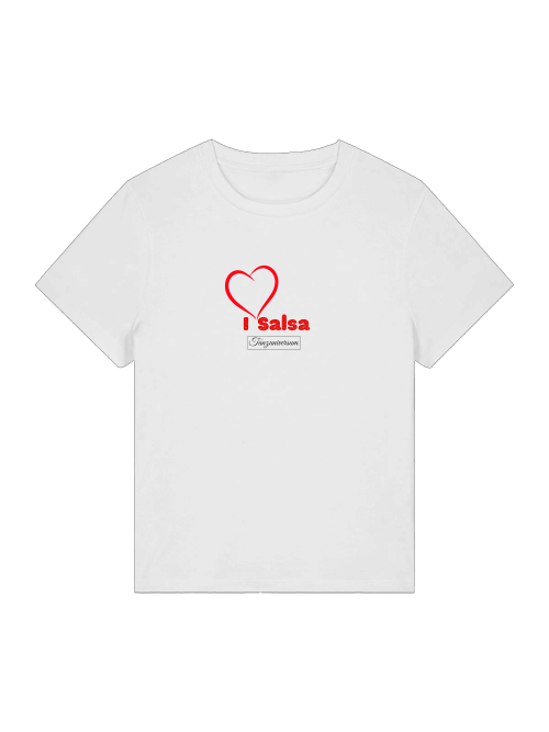 I Love Salsa Party-T-Shirt Damen als besondere WeihnachtsGeschenkidee für Salsa-Fans und Tänzerinnen.