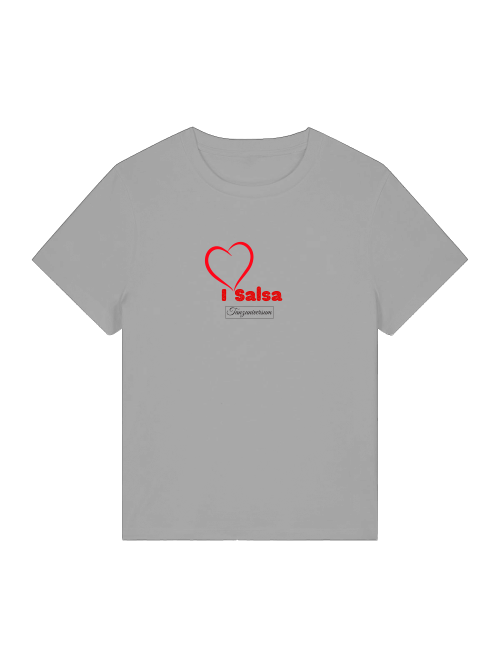 I Love Salsa T-Shirt Damen im modernen Street Look für tanzbegeisterte Frauen.