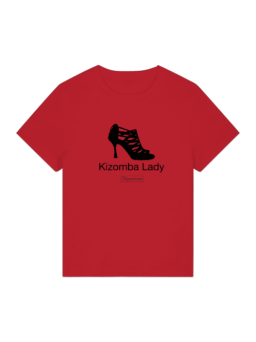 Kizomba Lady Tanz-T-Shirt Damen mit modernem Tanzmotiv für  Social Dance Party und Tanzschule.