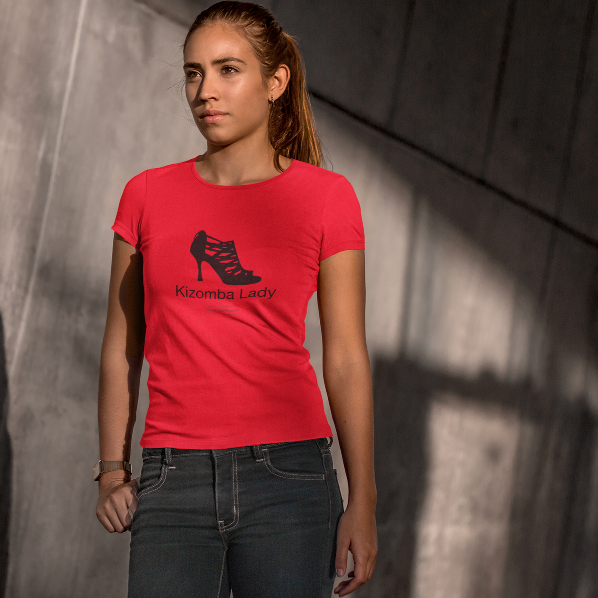 Kizomba Lady Tanz-Shirt Damen als modisches Tanzoutfit für Kurs, Freizeit und Street Style.