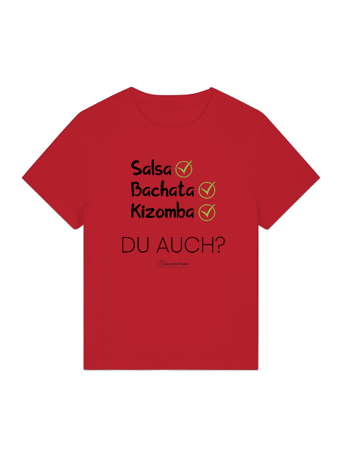 Salsa-Bachata-Kizomba Dance Shirt Damen für Training, Party und gesellige Social-Dance-Abende.