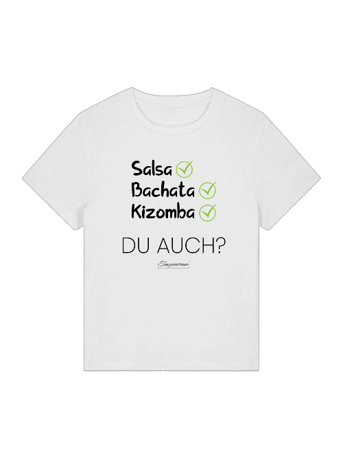 Salsa-Bachata-Kizomba Dance Shirt Damen als vielseitiges Tanz-Outfit für Party, Training und Street Style.