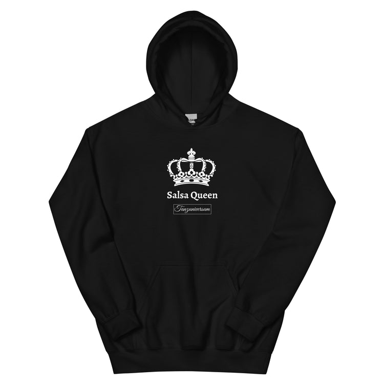 Salsa Queen Hoodie Damen mit modernem Tanzmotiv im lässigen Street Style für Salsa-Tänzerinnen.