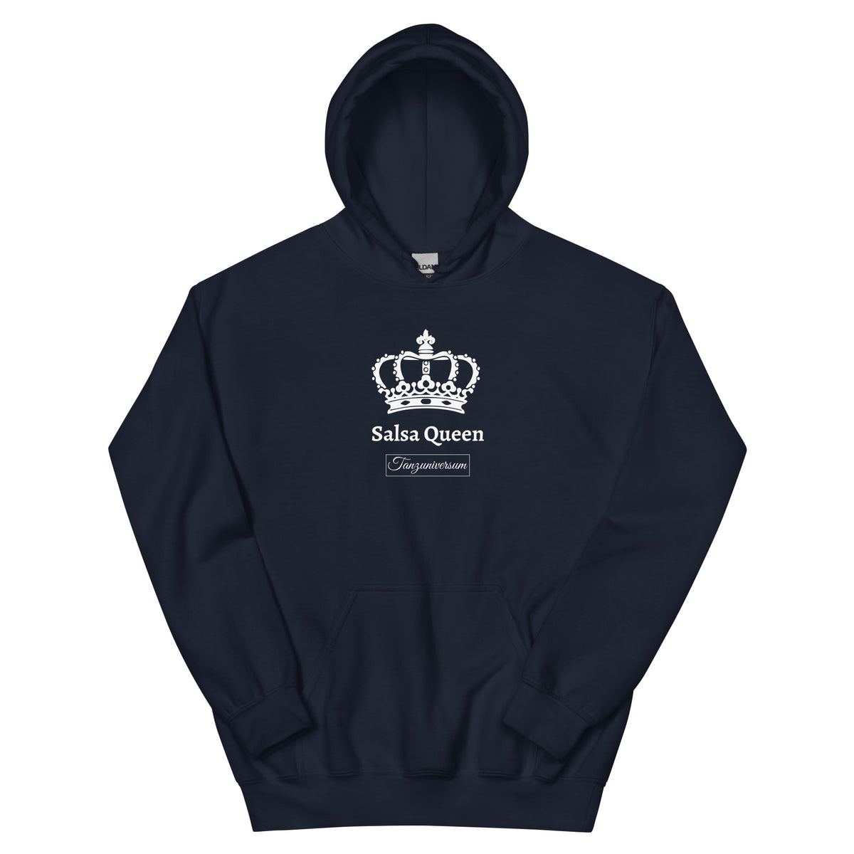Salsa Queen Pullover mit Kapuze Frauen mit modernem Tanzmotiv und stylischem Design für Club und Training.