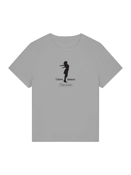 I Love Dance Damen T-Shirt als cooles Statement für Bar, Club und Party.
