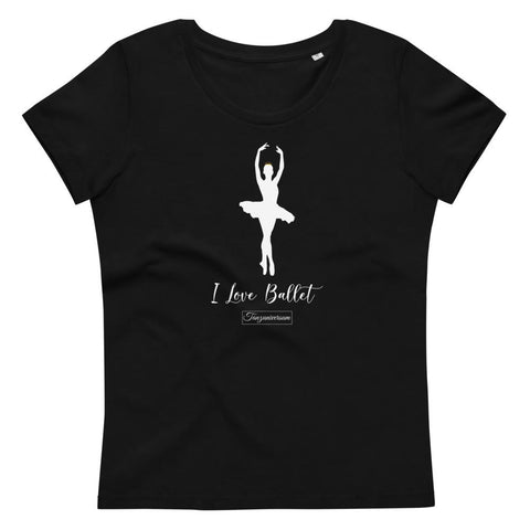 I Love Ballett Tanz-T-Shirt Damen