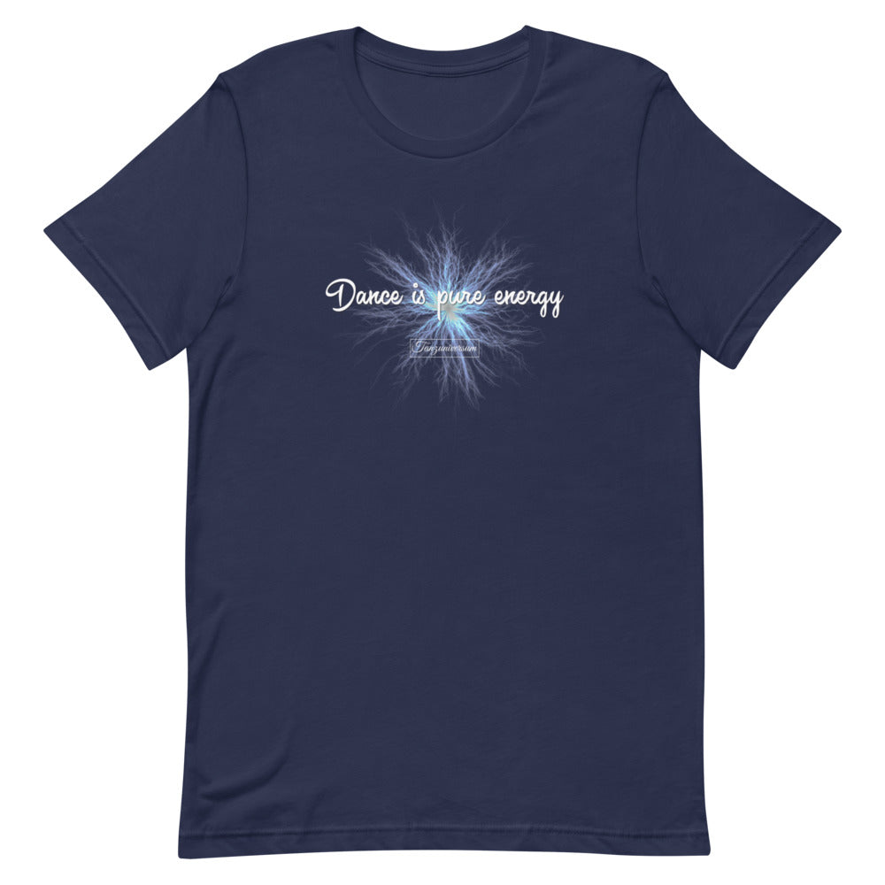 Dance is pure Energy Tanzshirt Herren mit auffälligem Tanzdesign für Tanzschule, Training und Social Dance.