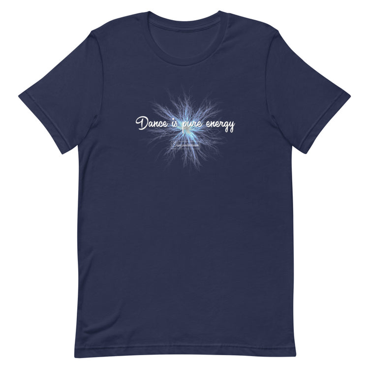 Dance is pure Energy Tanzshirt Herren mit auffälligem Tanzdesign für Tanzschule, Training und Social Dance.