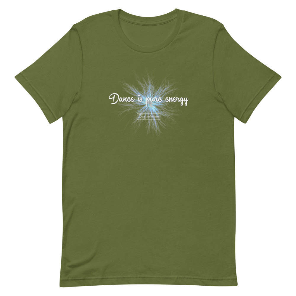 Dance is pure Energy Tanz T-Shirt Herren mit modernem Tanzmotiv und stylischem Design für Party und Tanzabende.