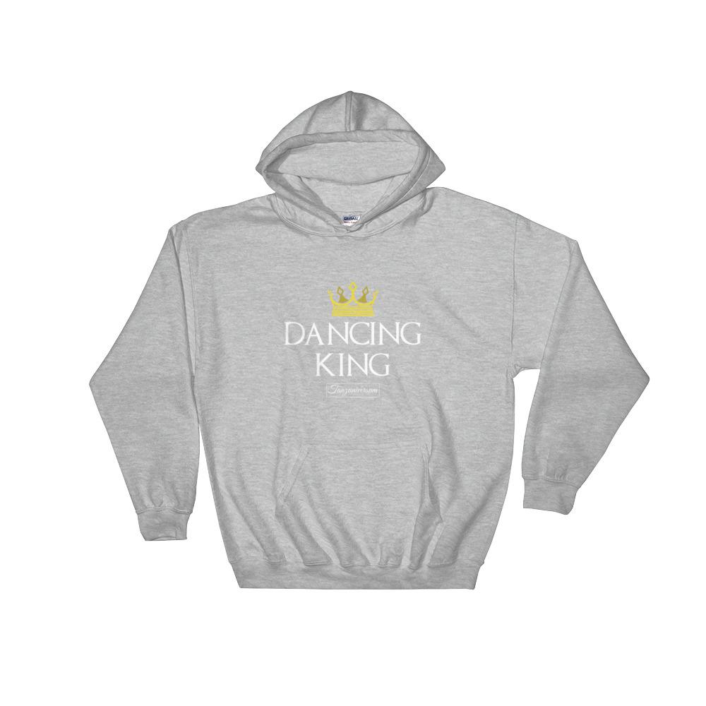 Dancing King Tanz-Hoodie Herren als lässiges Tanzoutfit für Party, Freizeit und modernen Street Style.