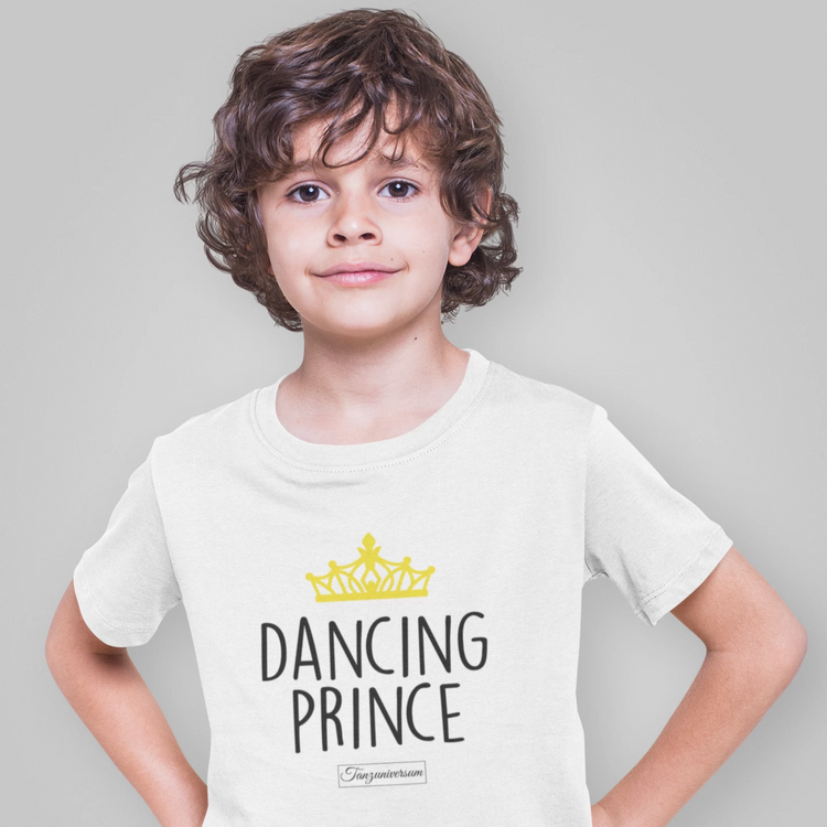Dancing Prince Tanz-Shirt Kinder als vielseitiges Tanzoutfit für Social Dance, Tanzschule, Training und Xmas.